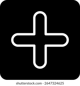 Adicionar Design Moderno de Ícone Preto