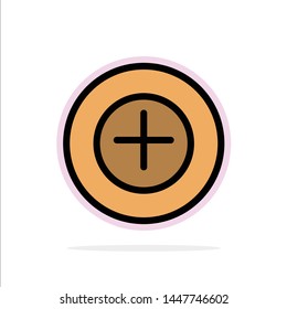 Add, More, Plus Abstract Circle Background Flat color Icon