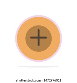 Add, More, Plus Abstract Circle Background Flat color Icon