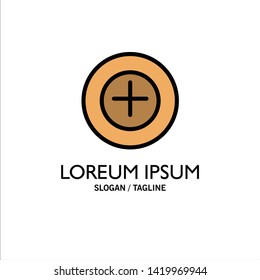 Add, More, Plus Business Logo Template. Flat Color