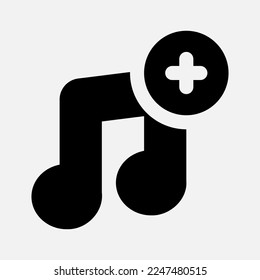Añadir un icono de música de estilo sólido sobre multimedia, usar para presentación de aplicaciones móviles en sitios web