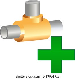 Add network connection to the network group. Vector Icon.