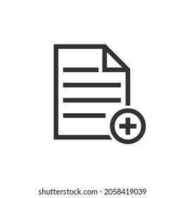 Add new document icon. add new document vector icons designs can be used for mobile, ui, web.