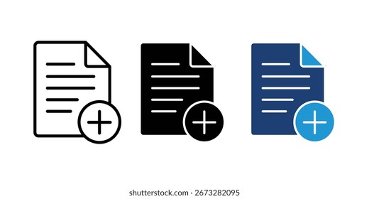 add new document icon vector illustration. new create icon. vector illustration