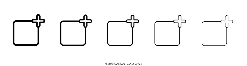 Adicionar novo ícone simples logotipo de estrutura de tópicos