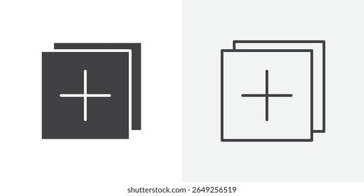 Adicionar novo ícone Ilustração de gráficos de linha