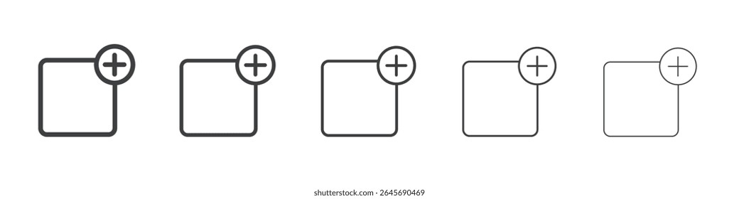 Add new icon simple illustration logo art