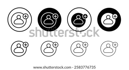 Add new icon Vector logo outline