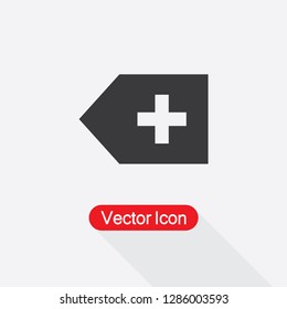 Add New Label Icon Vector Illustration Eps10