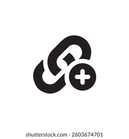 Add new link icon symbol Vector