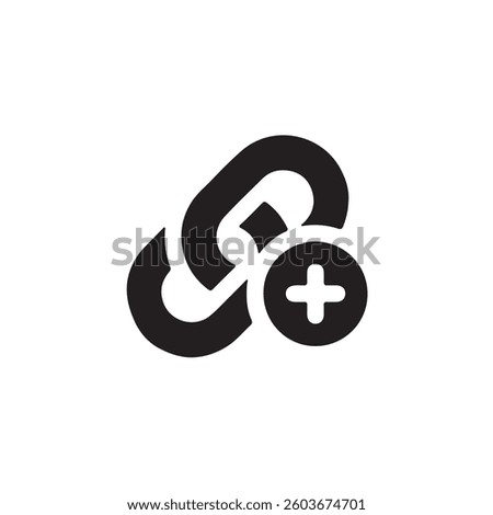 Add new link icon symbol Vector
