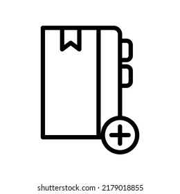 Add new notebook icon in outline style