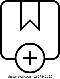 Add New Package Icon - Outline Style
