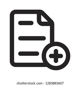 Add new page vector icon