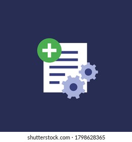 add new project icon, vector
