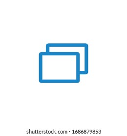 Add new tab, slide, or section line art vector icon for apps and websites. Stock Vector illustration isolated on white background.