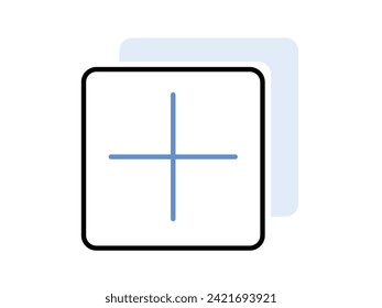 Add new tab web ui icon vector illustration 