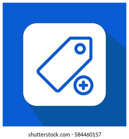 Add new tag vector icon