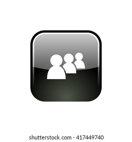 Add new user account flat icon for apps. Vector illustration