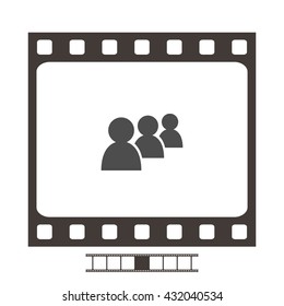 Add new user account flat icon for apps. Vector illustration