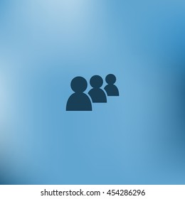 Add new user account flat icon for apps. Vector illustration
