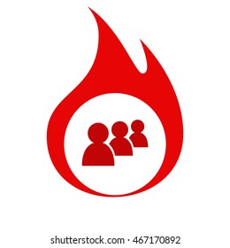 Add new user account flat icon for apps. Vector illustration