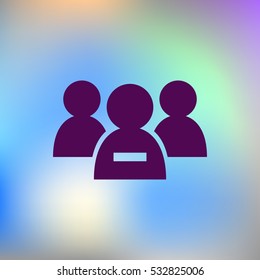 Add new user account flat icon for apps. Vector illustration