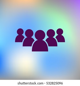 Add new user account flat icon for apps. Vector illustration