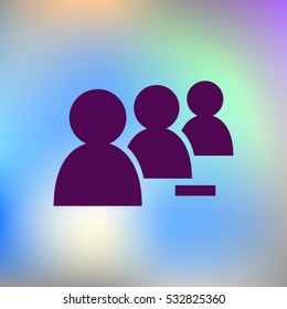 Add new user account flat icon for apps. Vector illustration