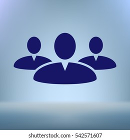 Add new user account flat icon for apps. Vector illustration