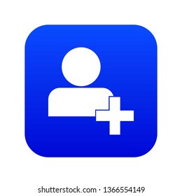 Add new user account or add new friend in simple style isolated on white background vector illustration