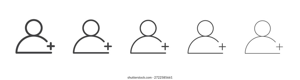 Add a new user icon design, logo, app, UI. Vector illustration, EPS