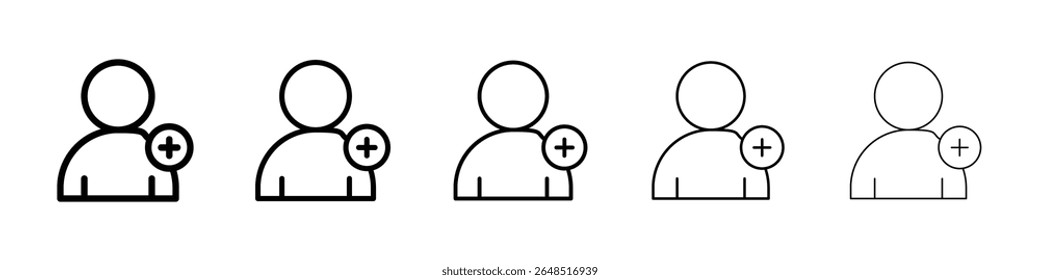 Add a new user icon filled flat sign concept for web design.
