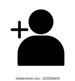 neues Benutzersymbol auf weißem Hintergrund hinzufügen