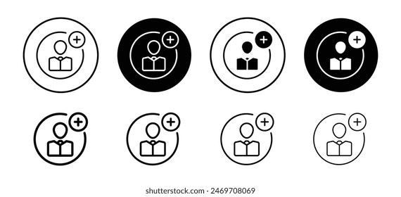 Add a new user icon vector set collection for web