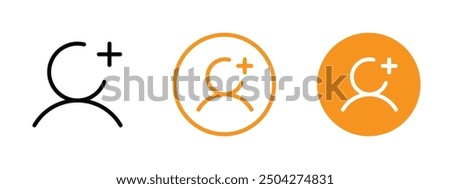Add new user icon web design in vector