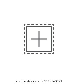 Add new vector icon isolated on white background
