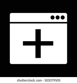 Add New Window icon illustration idesign