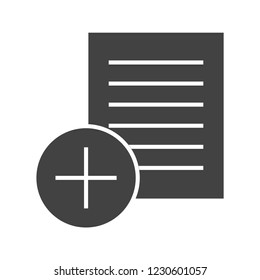 Add notes Glyph black icon