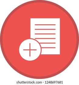 Add notes Glyph Round Circle Multicolor BG