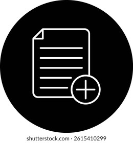 Add Notes vector icon. Can be used for printing, mobile and web applications.