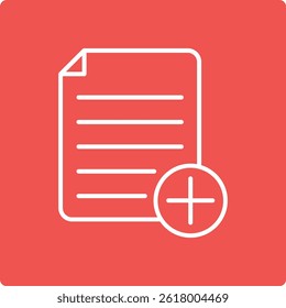 Add Notes vector icon. Can be used for printing, mobile and web applications.