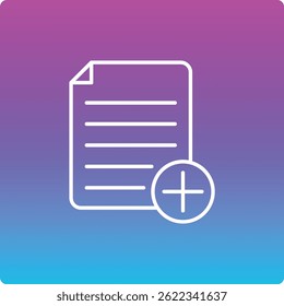 Add Notes vector icon. Can be used for printing, mobile and web applications.