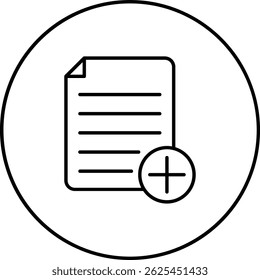 Add Notes vector icon. Can be used for printing, mobile and web applications.