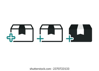 Add package icon. Illustration vector