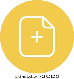 Add Paper line circle icon vector image. Can also be used for web apps, mobile apps and print media.