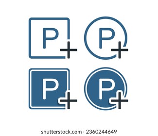 Add parking icon. Illustration vector