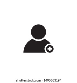 add people icon flat vector