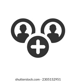 Add people icon, Vector Graphics