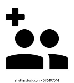Add People Vector Icon